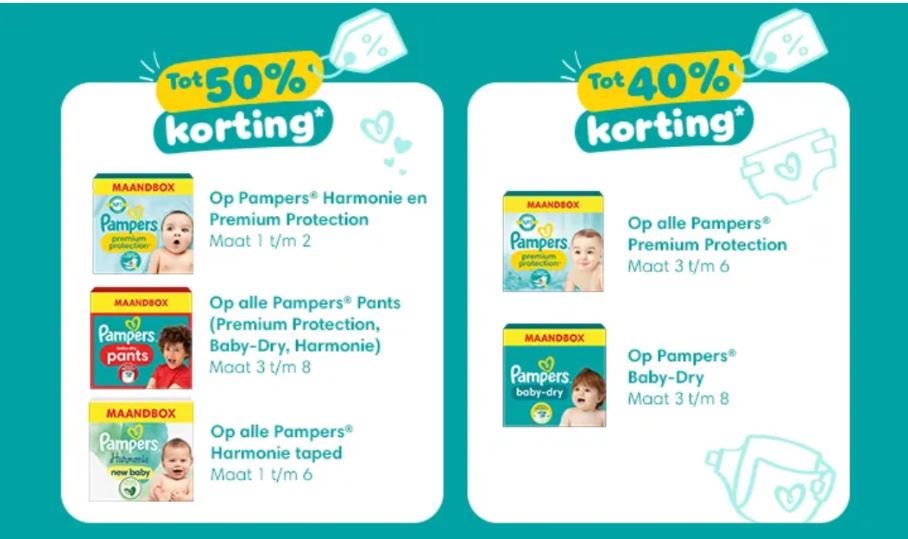 pampers aanbieding negenmaandenbeurs