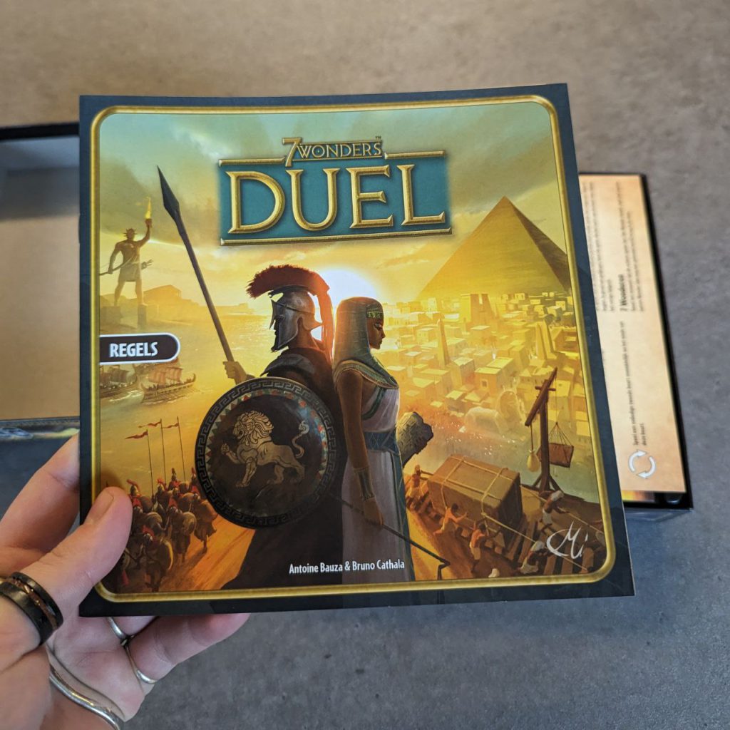 7 wonders duel, de duo variant van het beroemde spel 7 wonders. Strategisch bordspel voor 2 personen. Uitdagende cadeautip 