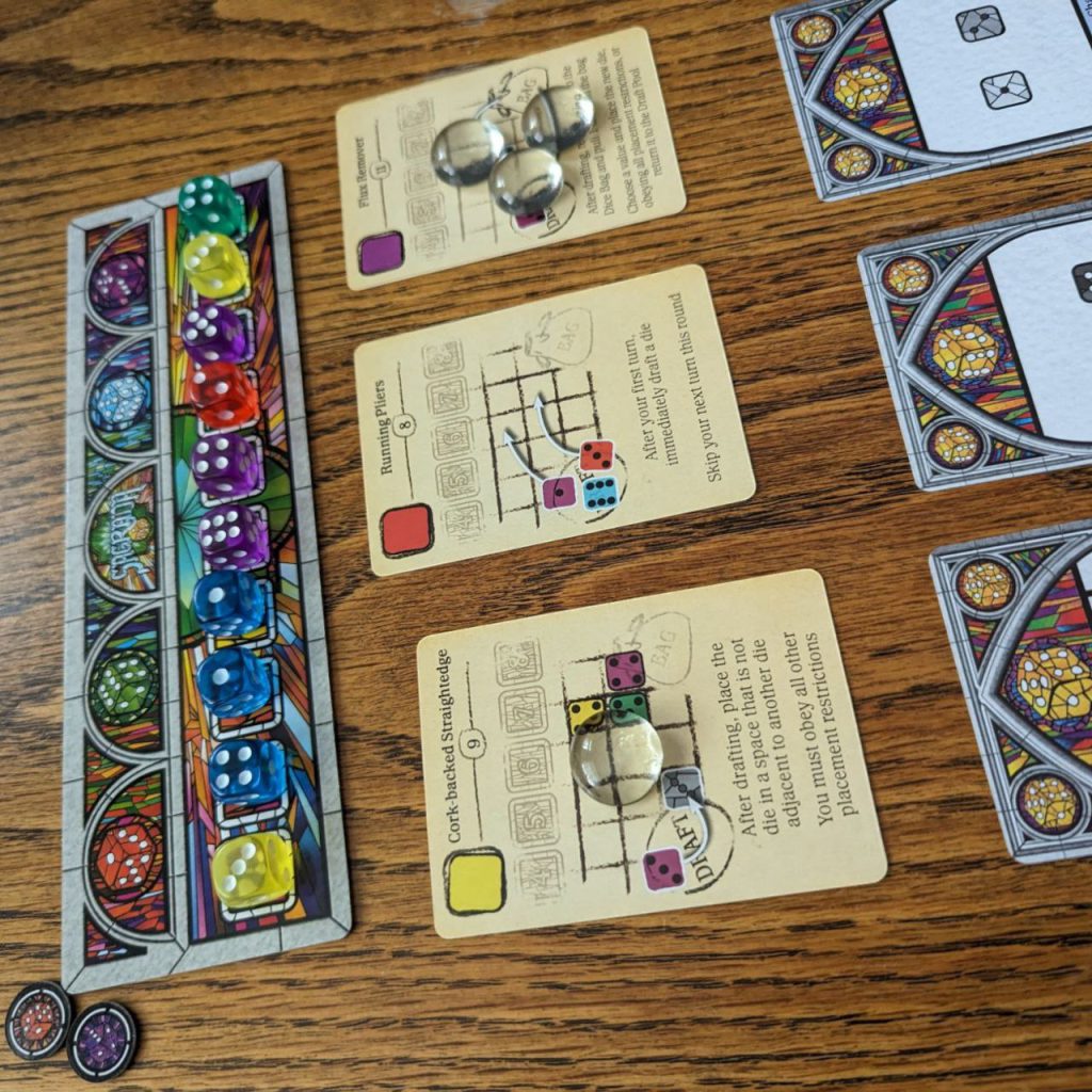 Vol rondespoor, einde spel Sagrada