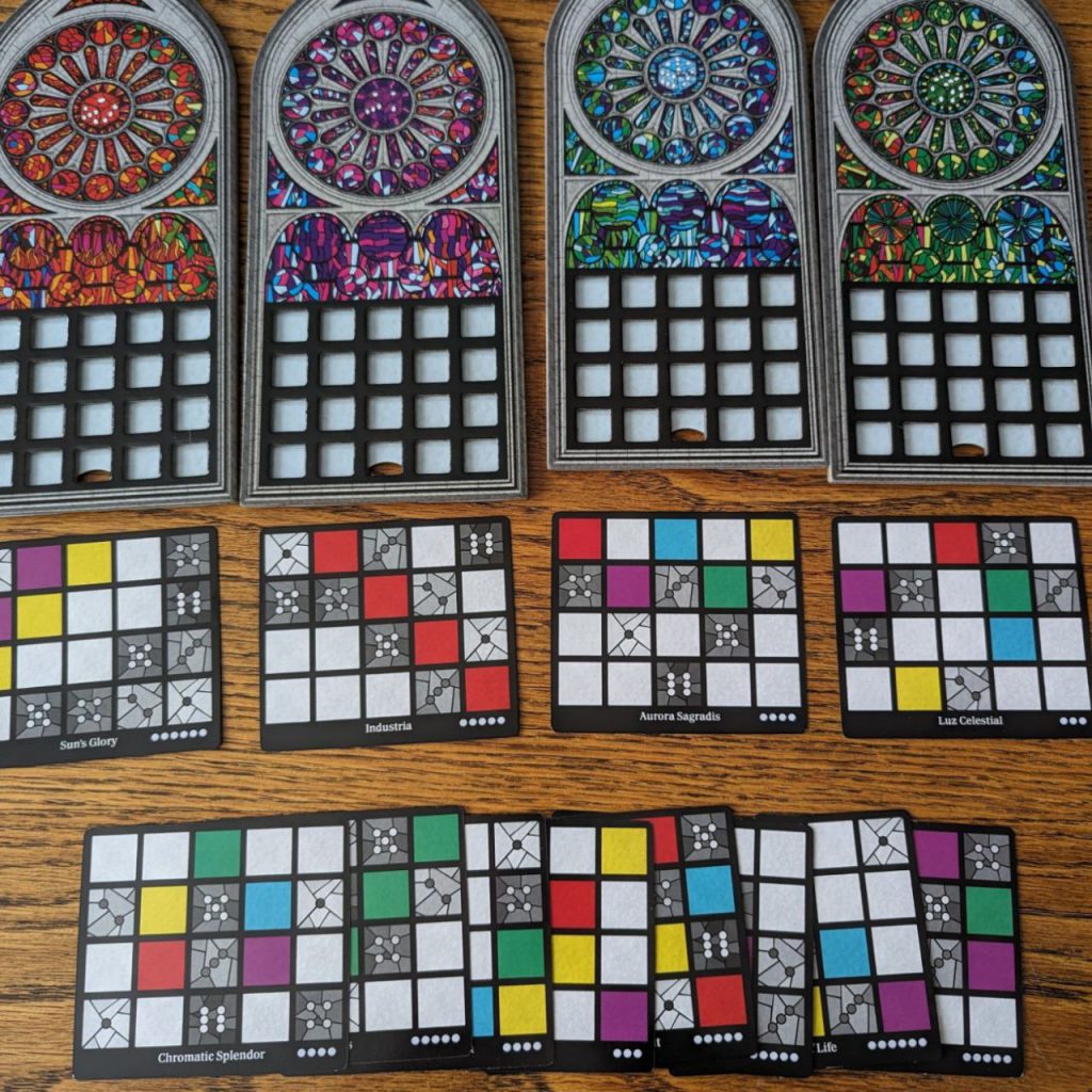 Speelborden en raam-patroon kaarten