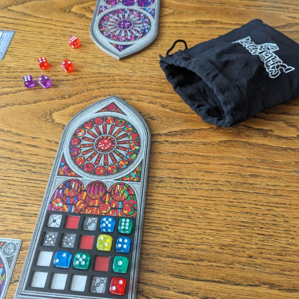 tijdens het spelen van Sagrada