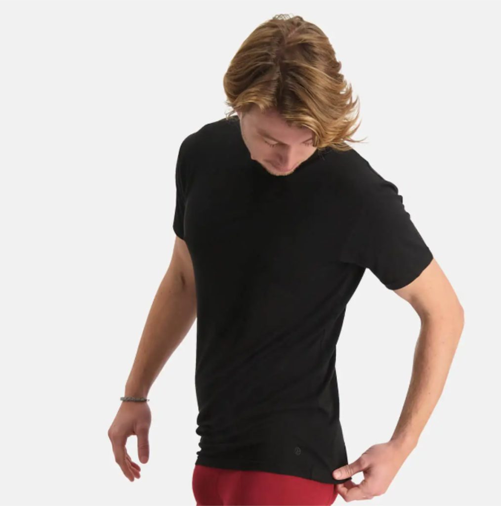 bamboe ondergoed voor heren. tshirt 