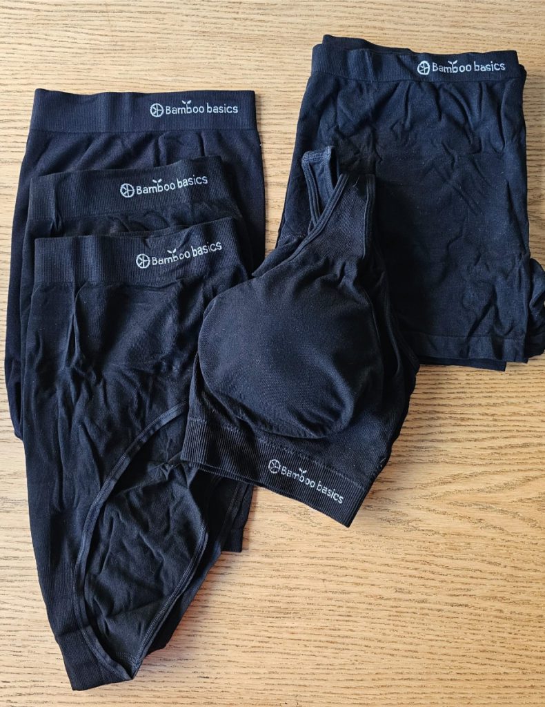 selectie van bamboe ondergoed voor dames
