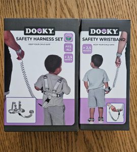 Dooky safety harness set en wristband