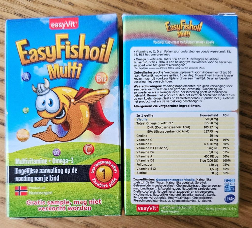 EasyFishoil Multi vitamine voor kinderen 