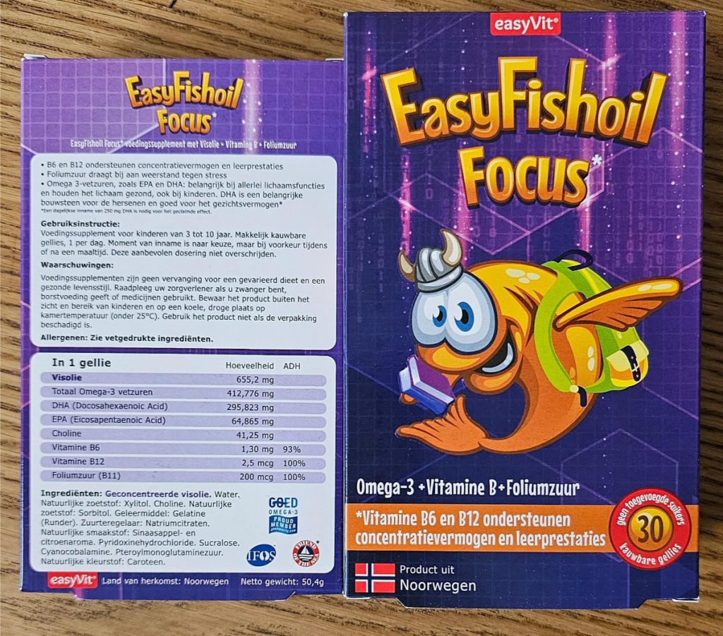 Easy Fishoil Focus visolie voor kinderen met ADHD