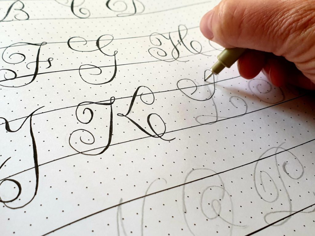 Overtrekken met fineliner