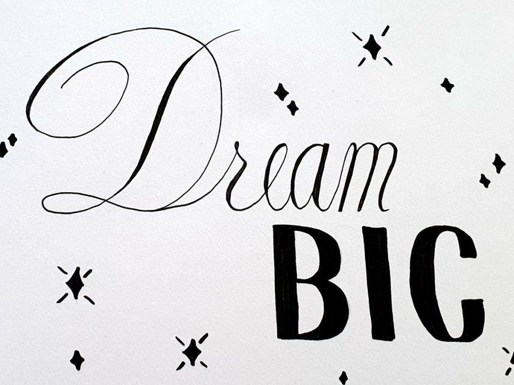 Eindresultaat eigen project Dream BIG