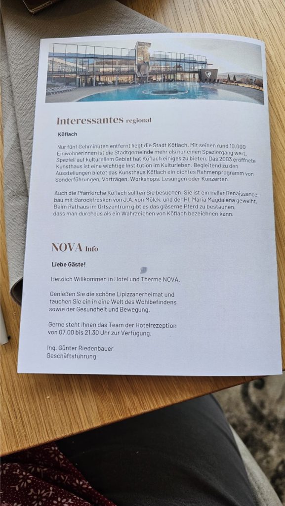 Hotel Thermen Nova Oostenrijk Murtal krant