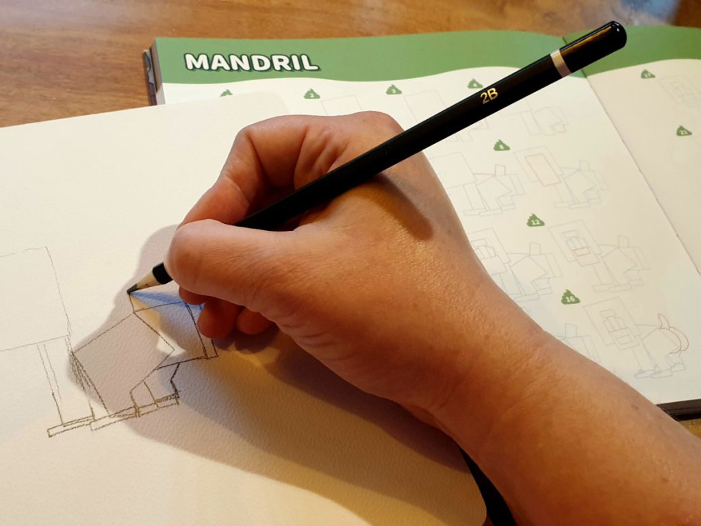 De Mandril tekenen