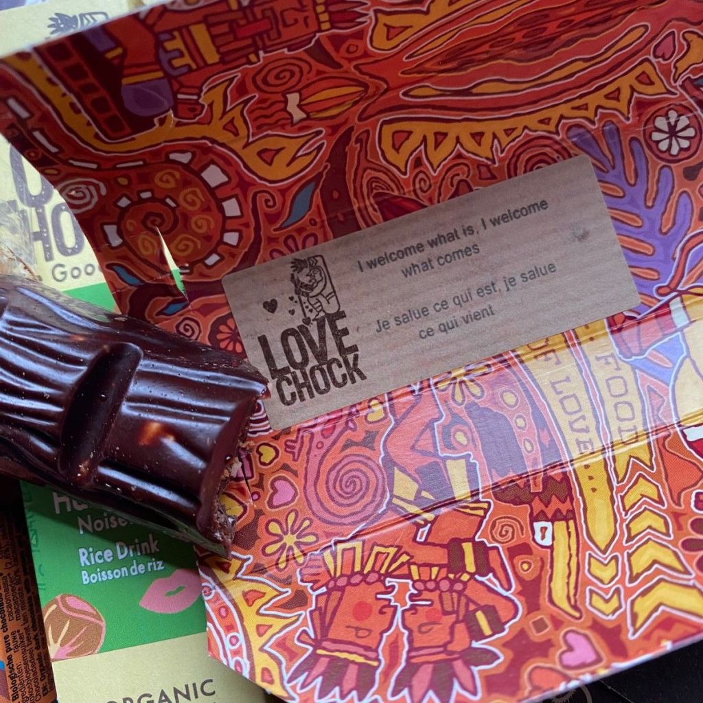 lovechock giftbars vegan chocola minder suiker gezond chili