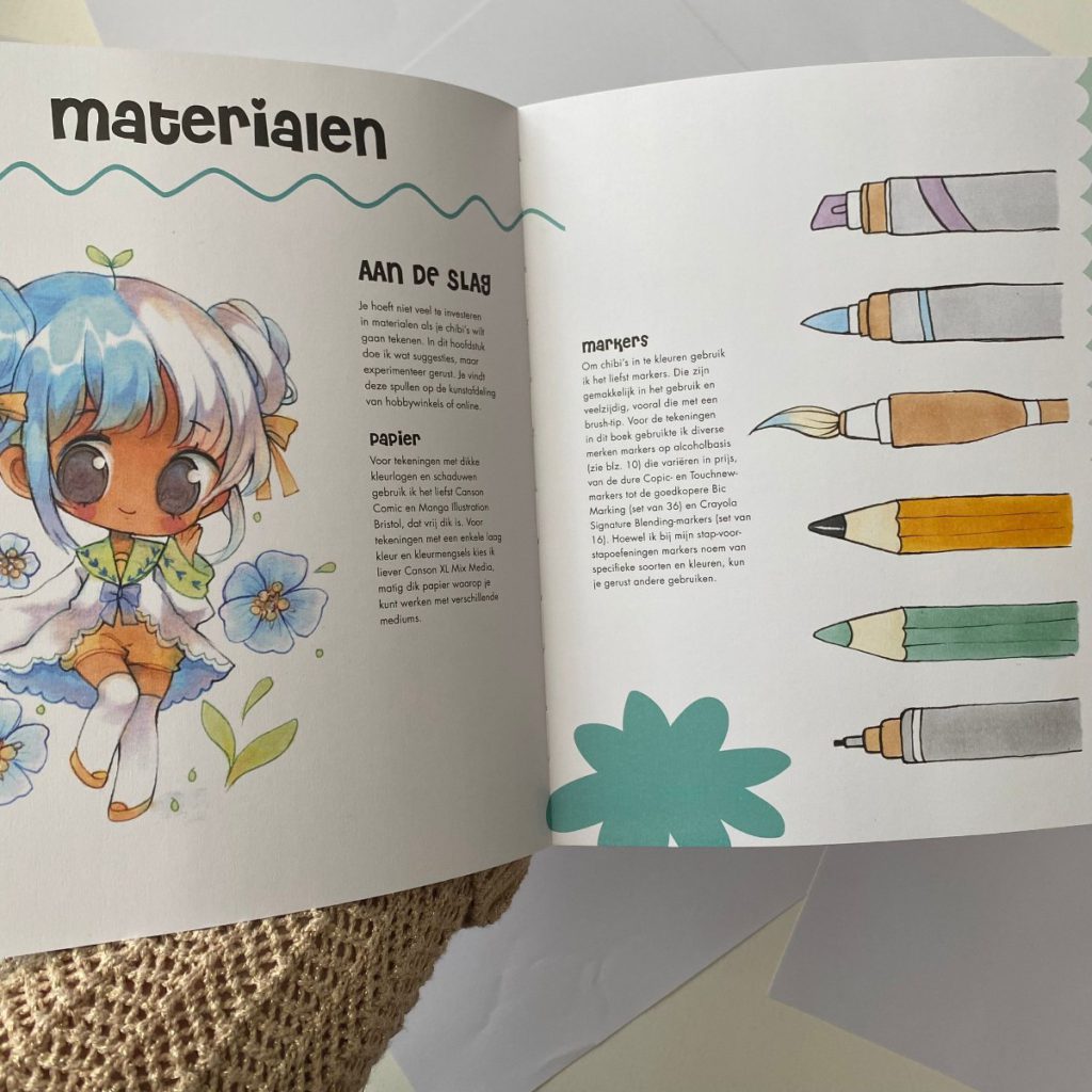 Japans leren tekenen materialen meisje manga stijl