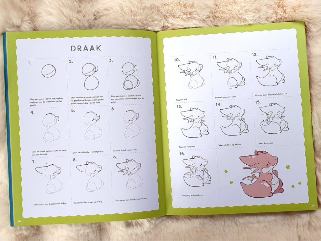 De draak tekenen