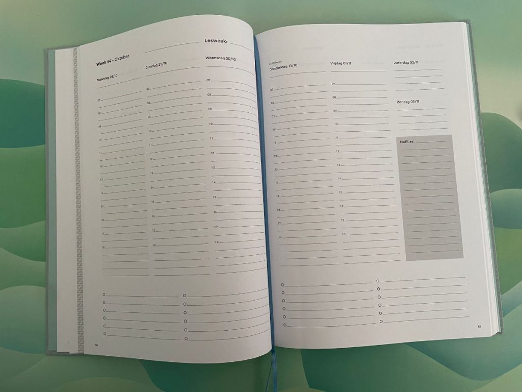 weekoverzicht agenda