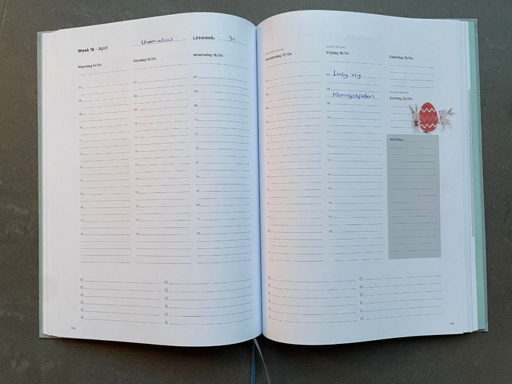 agenda structuurjunkie lerarenplanner plannen