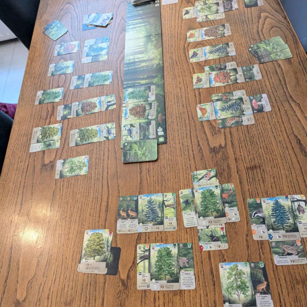 de tafel aan het einde van het spel