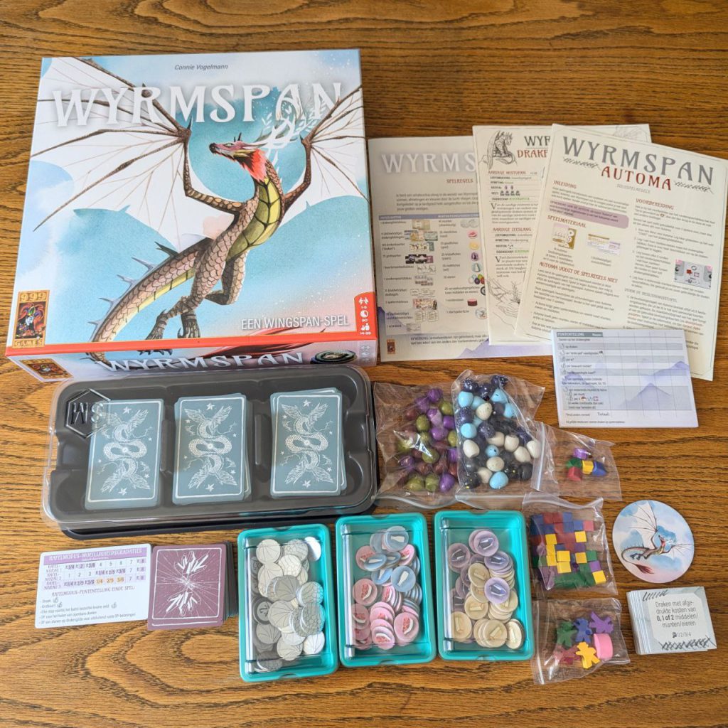 inhoud van de doos Wyrmspan