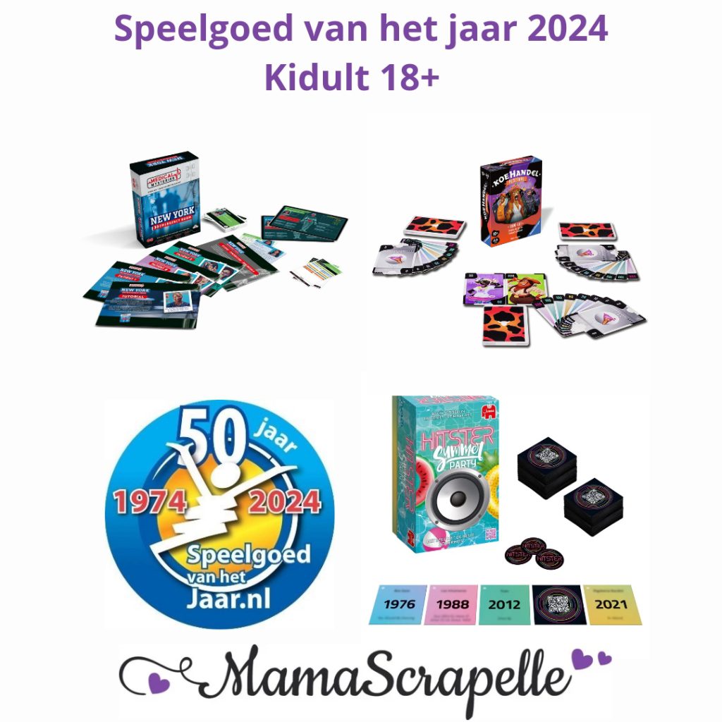 Kidult 18+ Verkiezing Speelgoed van het jaar 2024