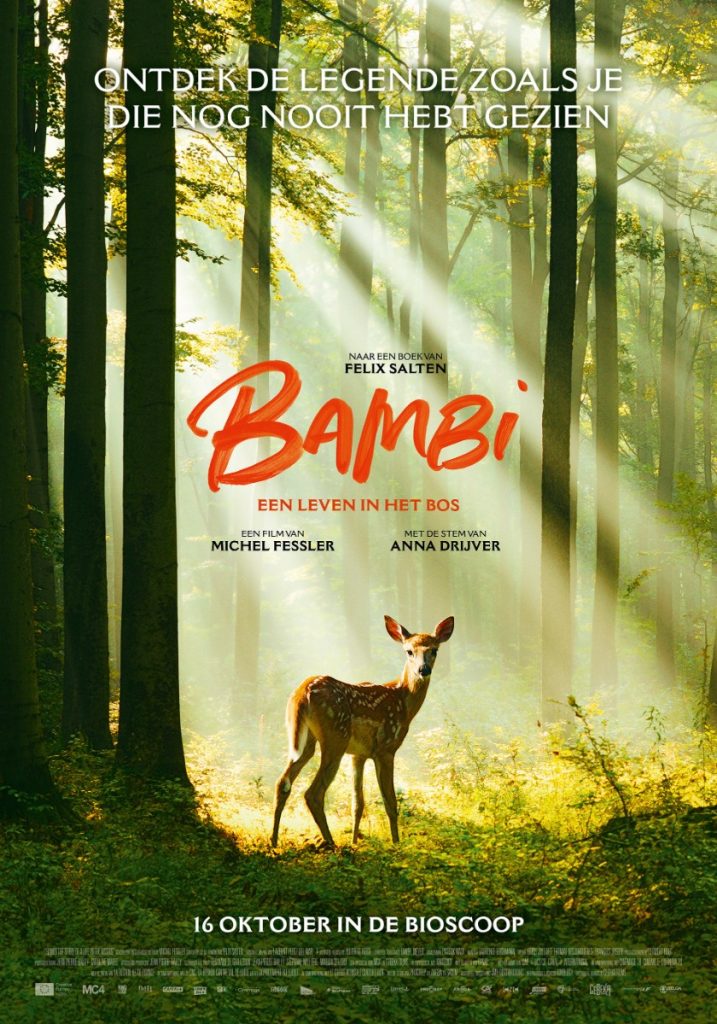 Filmposter Bambi een leven in het bos