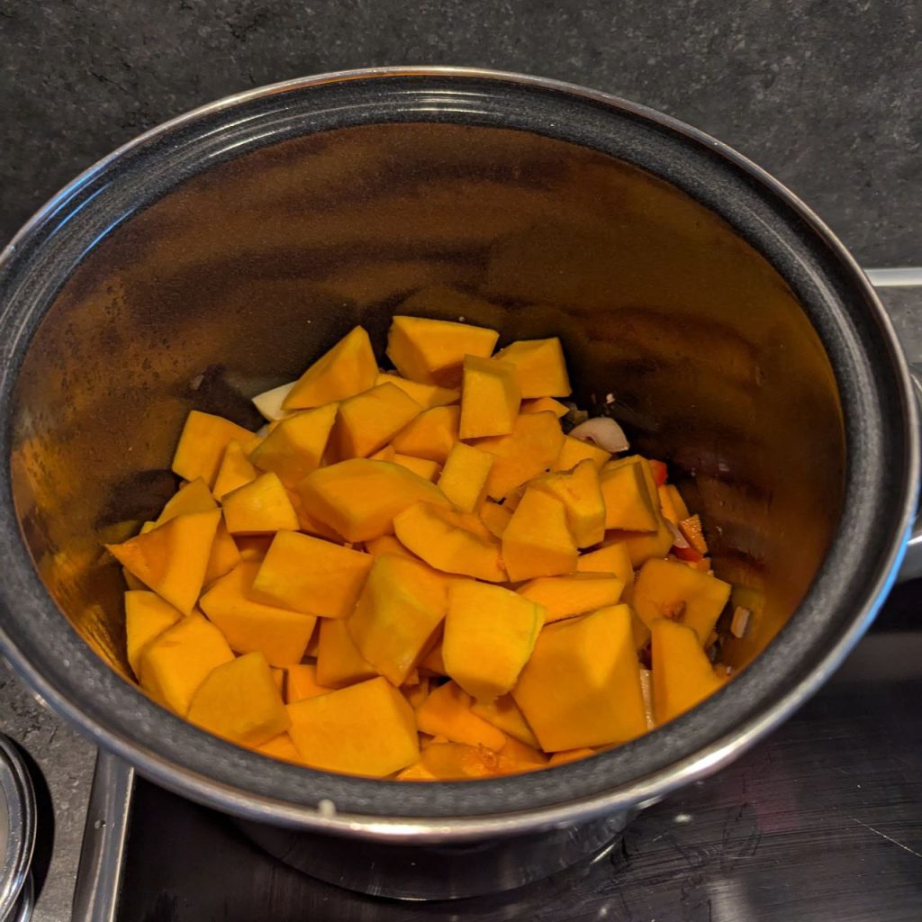 pompoen en aardappel