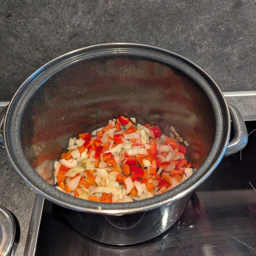 paprika erbij bakken