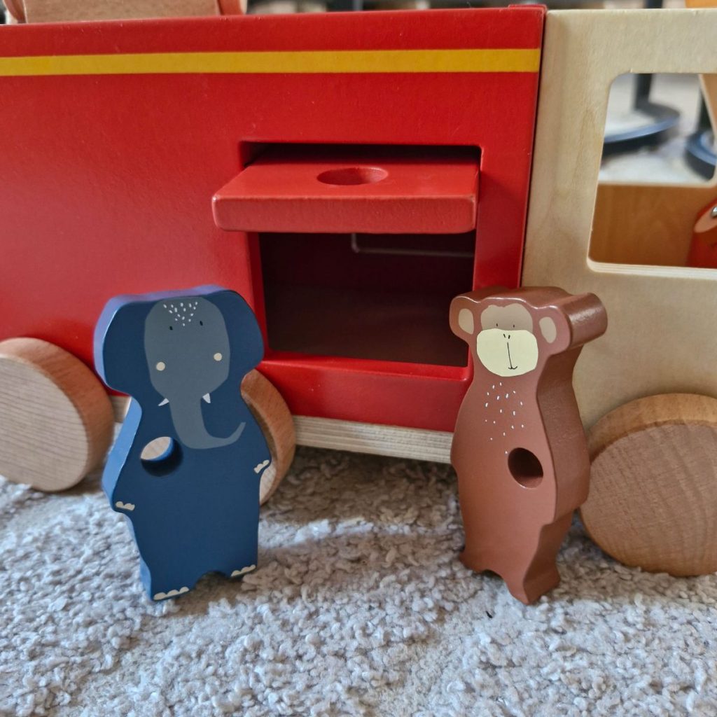 Houten brandweerwagen