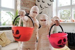 halloween spelletje kinderen mummie