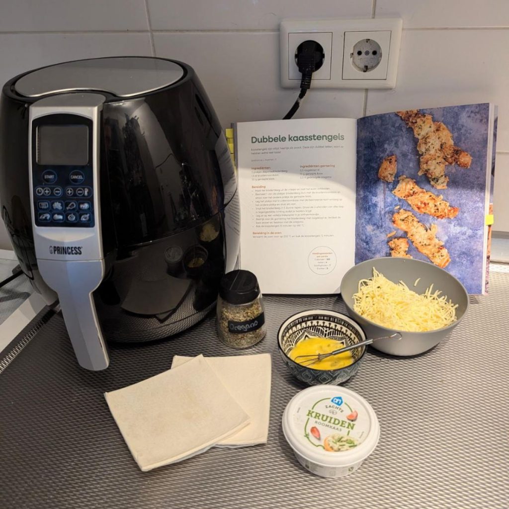 Ingrediënten dubbele kaasstengels