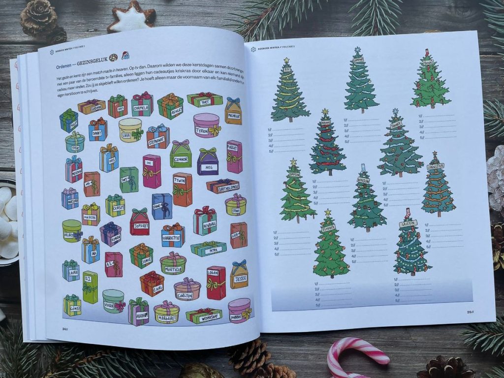 kerstbomen en kerstcadeautjes