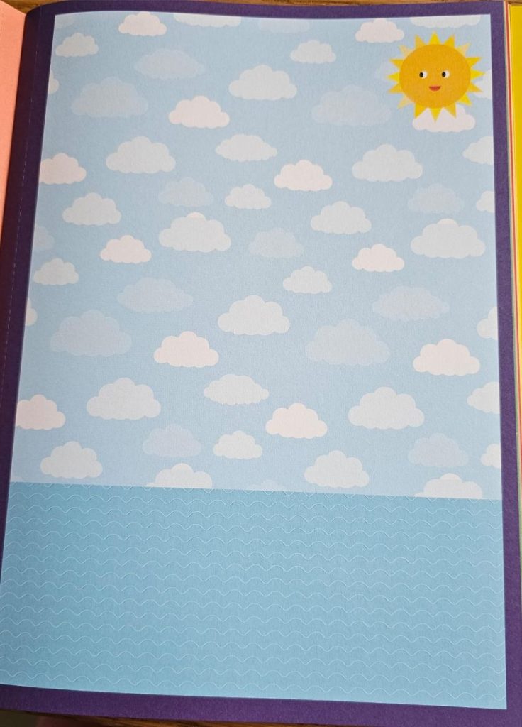 achtergrond zee met wolken