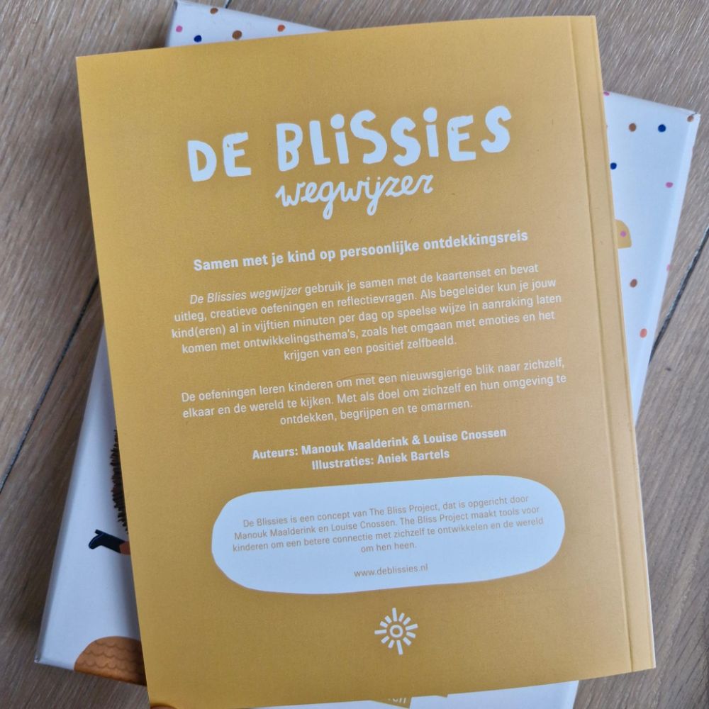 Achterkant handleiding De Blissies