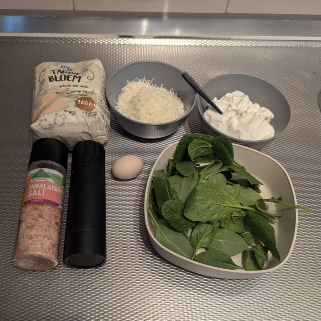 ingrediënten voor gnocchi ricotta spinazie Gnocchi ricotta spinazie