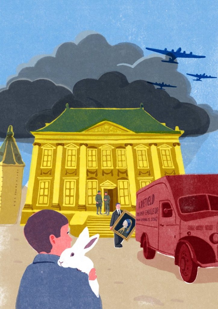 Poster  Huis in de storm - Museum in oorlogstijd