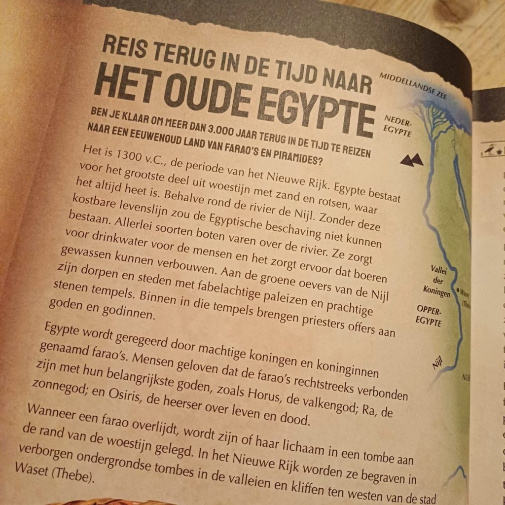geschiedenis reis terug in de tijd naar het oude egypte
