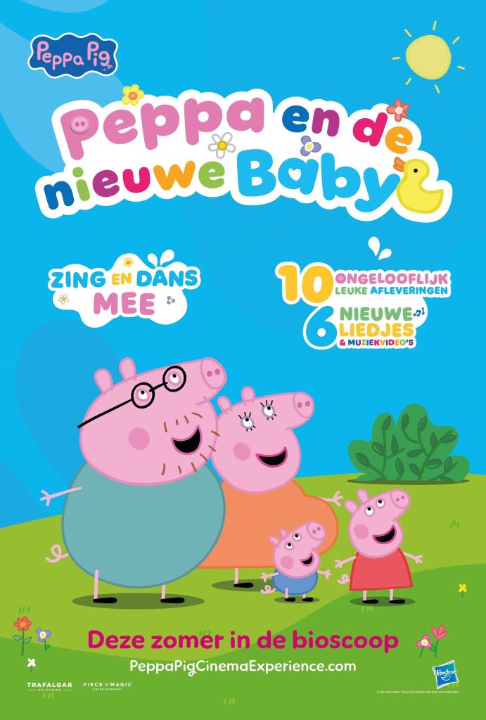 Peppa en de nieuwe baby filmposter