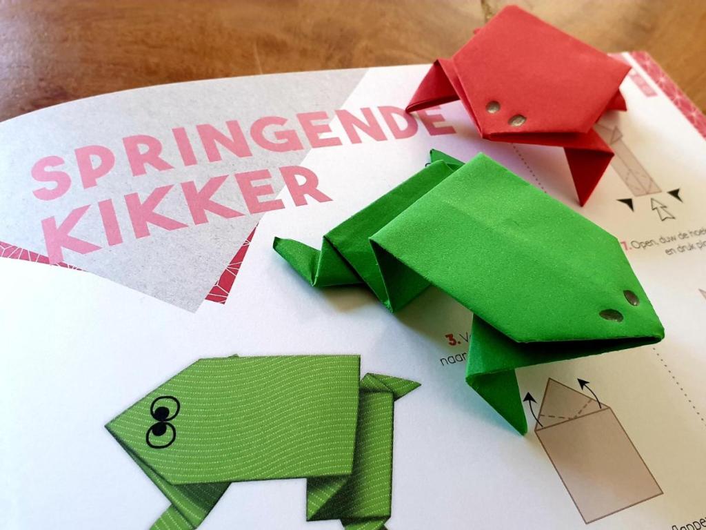 Springende kikker vouwen