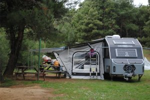 op de camping
