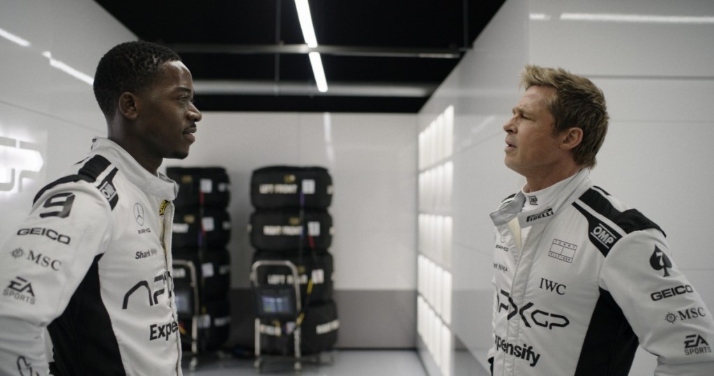 acteurs Damson Idris en Brad Pitt