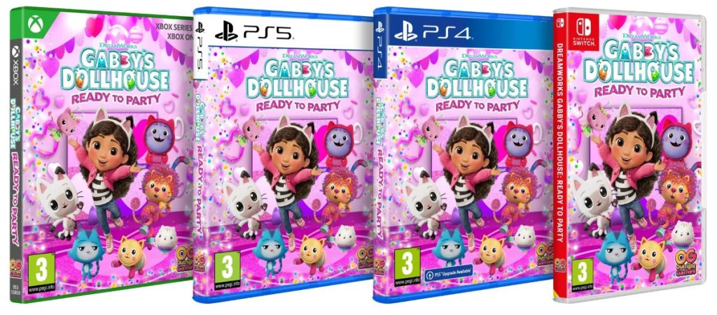 Gabby's Dollhouse Ready to Party switch nintendo psp xbox