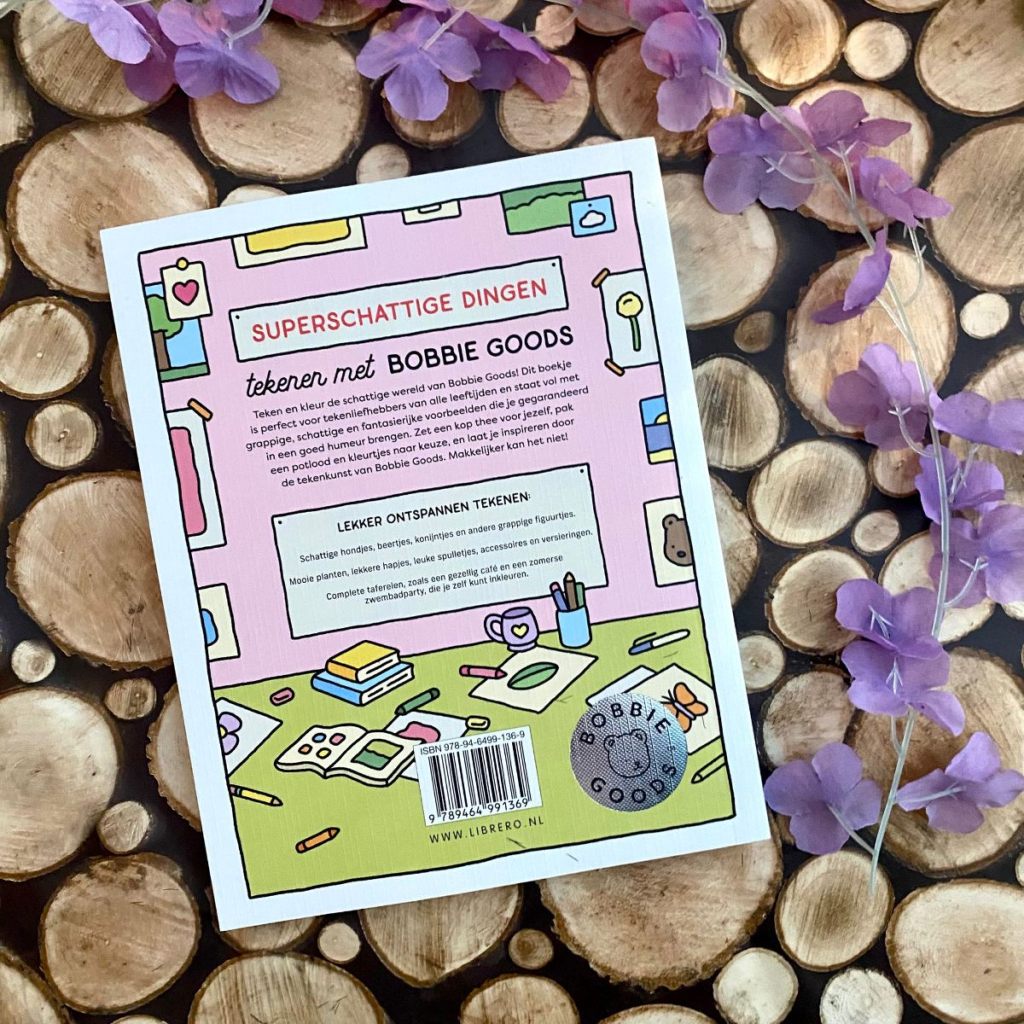 Superschattige dingen tekenen met Bobbie Goods achterkant achterflap synopsis samenvatting cover omslag kaft