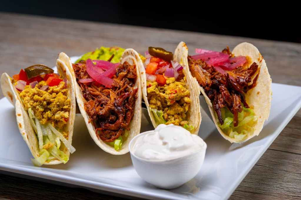 vlees in taco