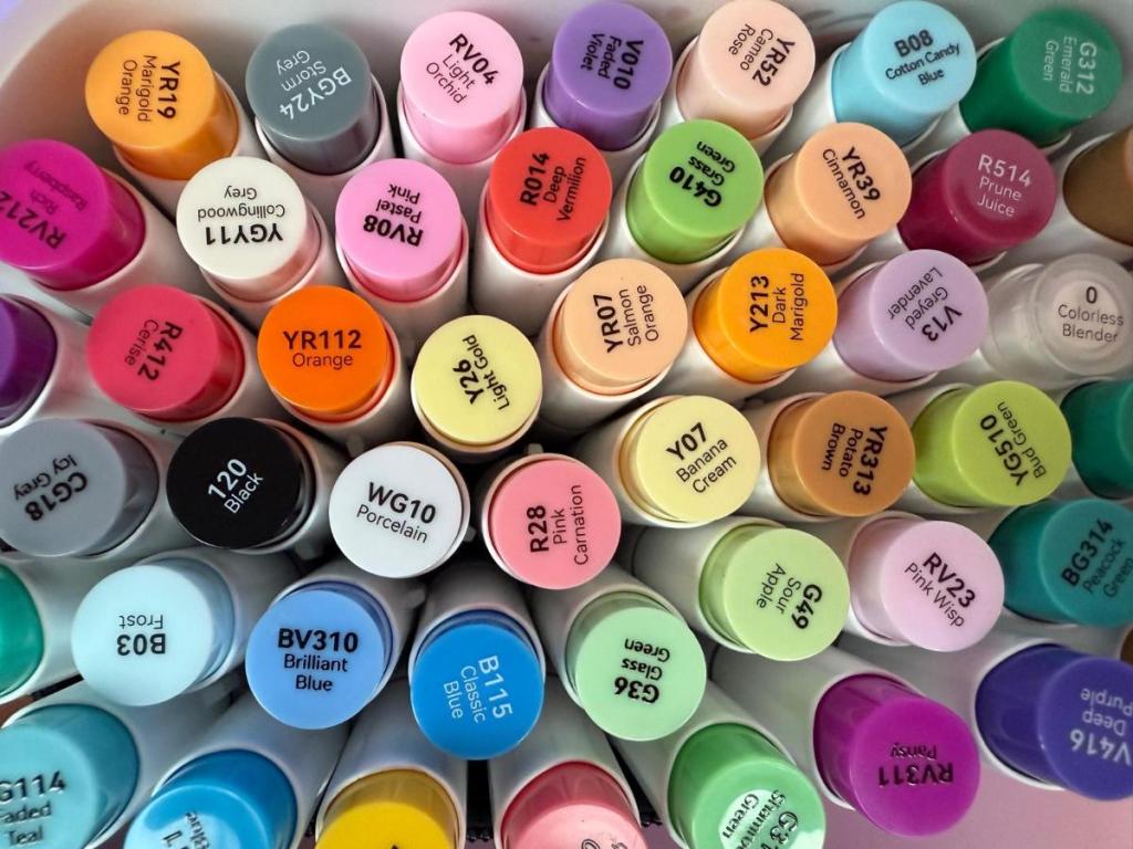 verschillende kleuren stiften