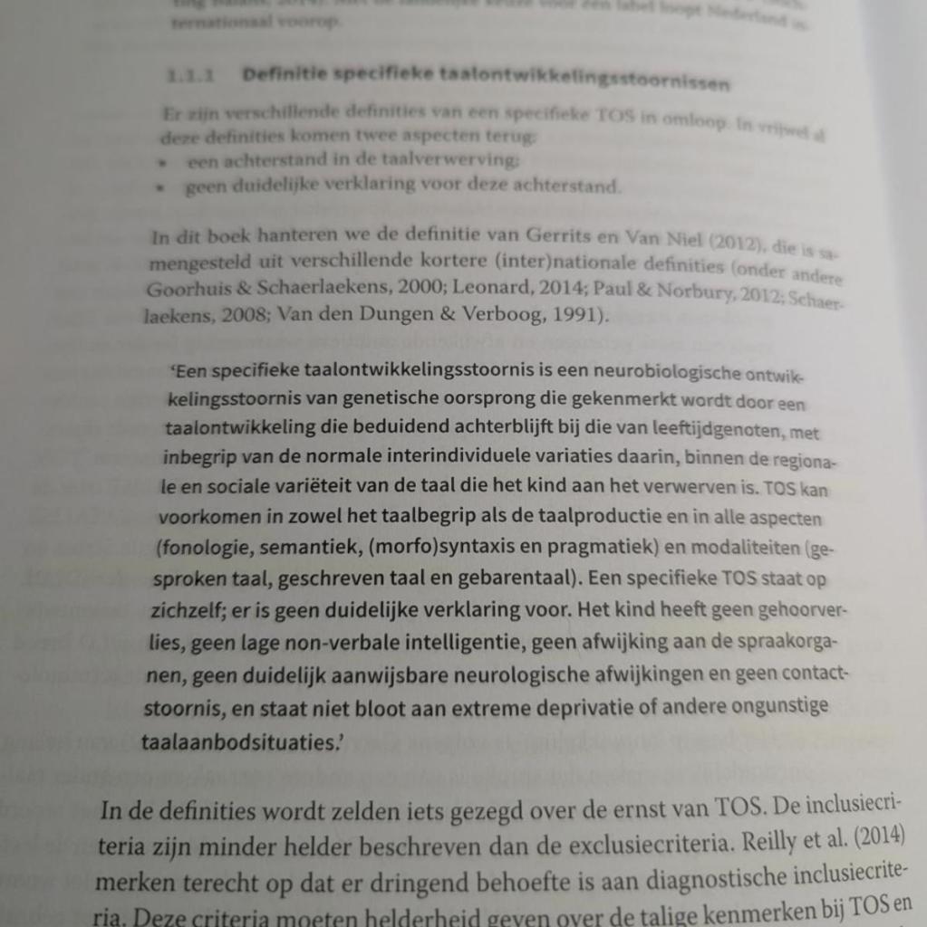 Logopedie wat doet die - definitie specifieke taalontwikkelingsstoornis