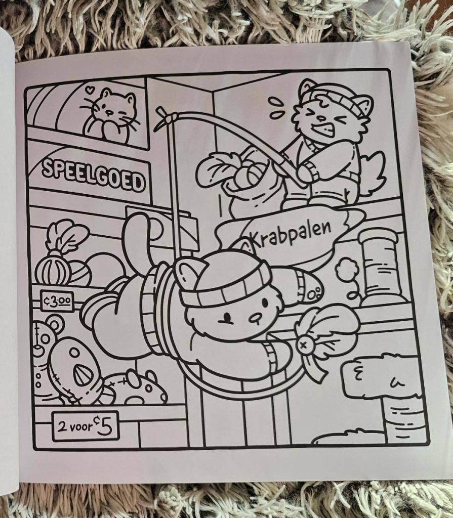 katten kleurboek schattig 