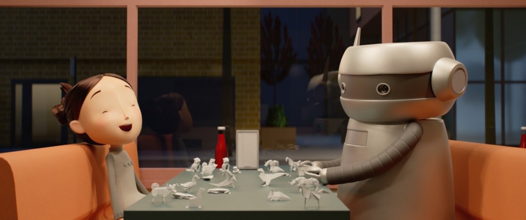 robot en kind