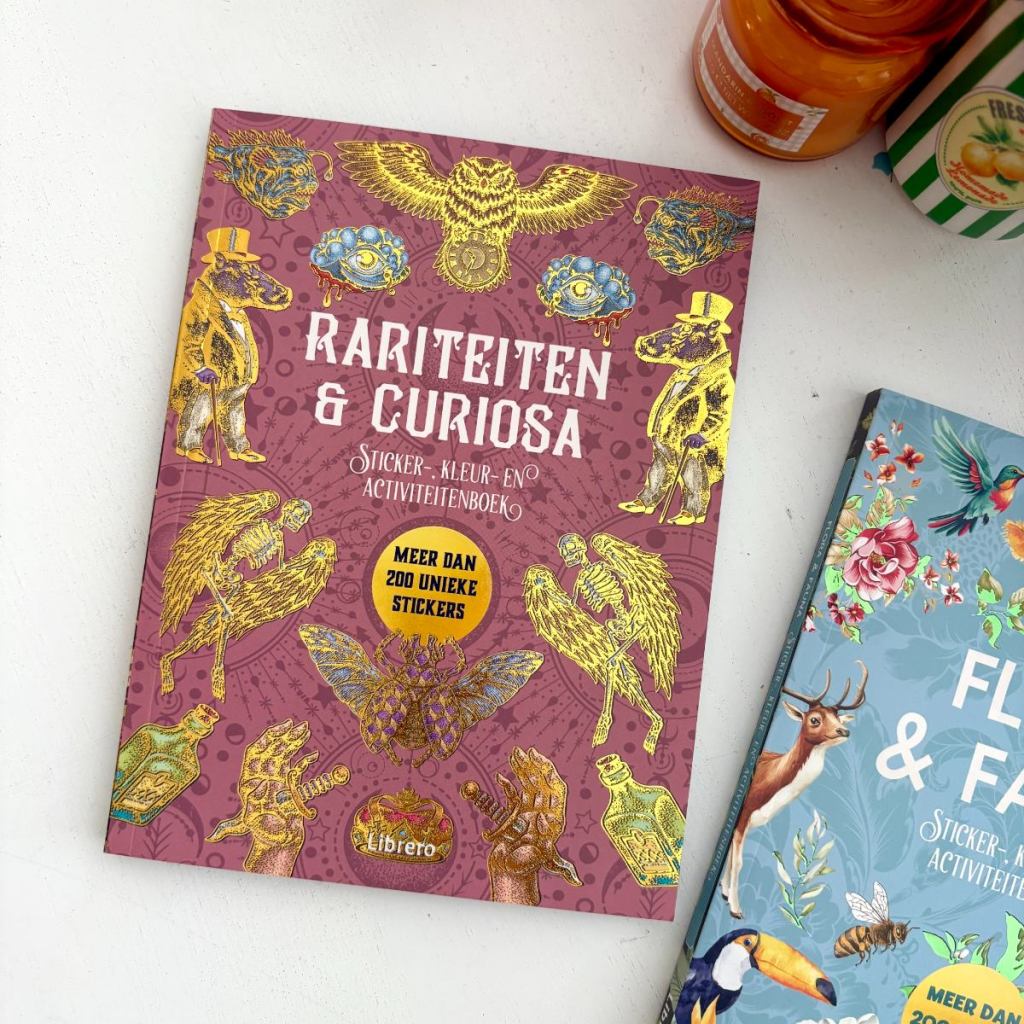 Sticker-, kleur- en activiteitenboek van Librero voorkant cover omslag kaft rariteiten en curiosa