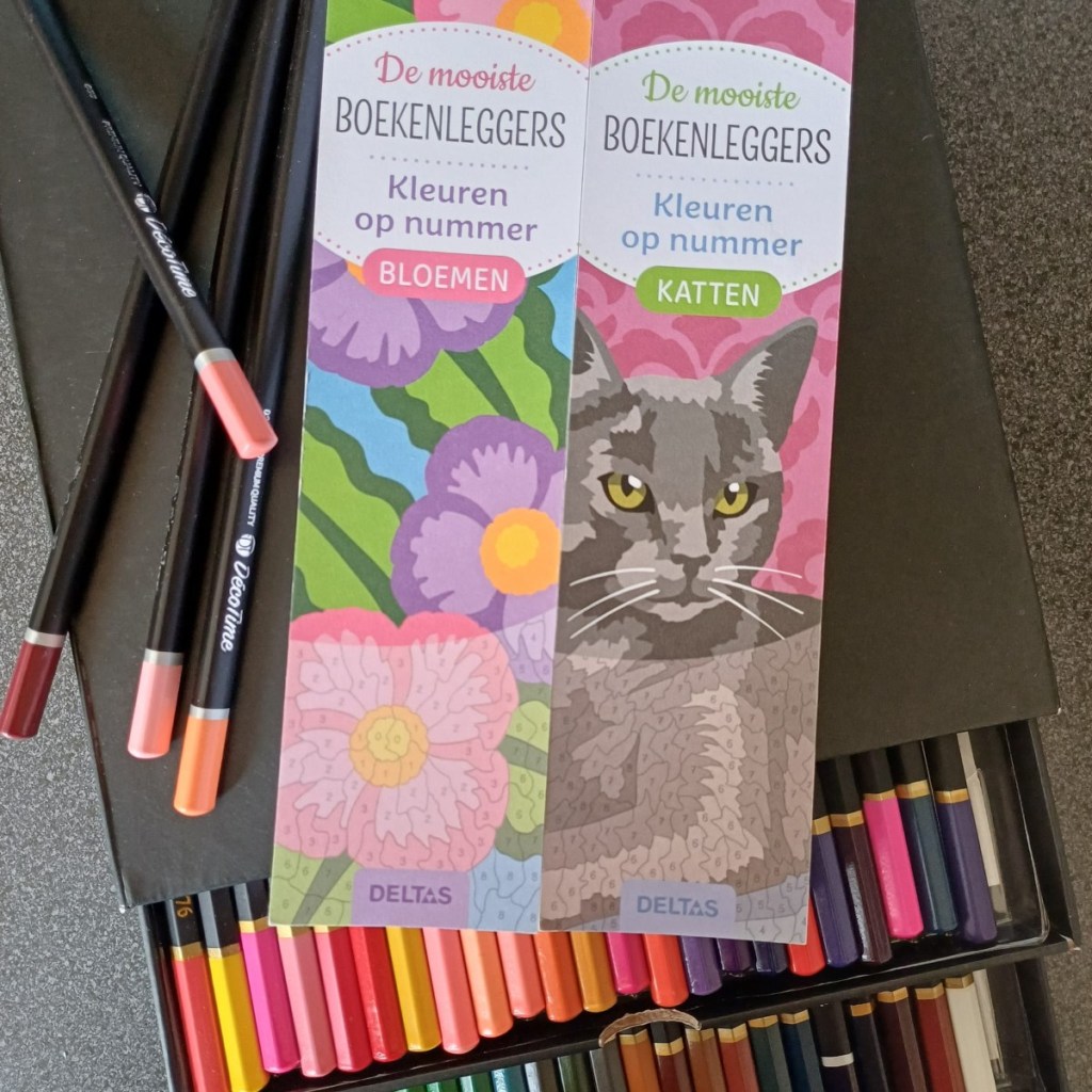 kleuren op nummer boekenlegger