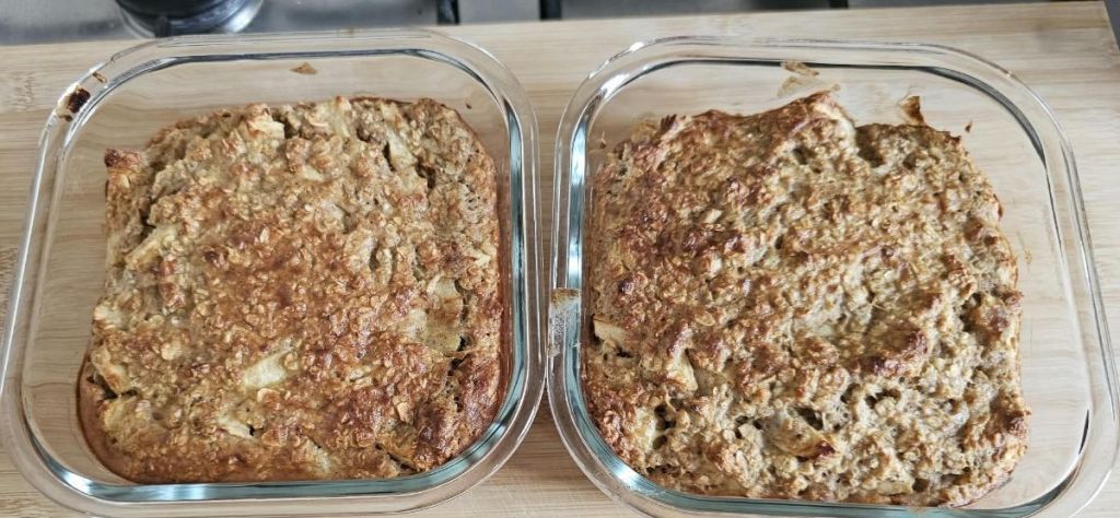Baked oats met appel en kaneel