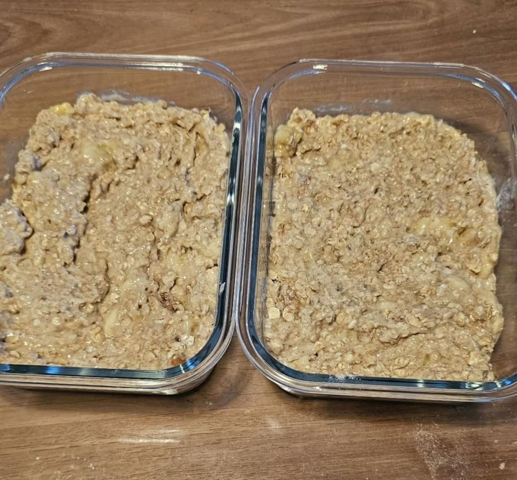 Eiwitrijke bananenbrood-ontbijtcake
