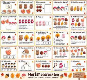 Rekenen met herfstfiguren